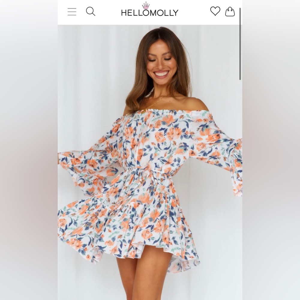 HELLO MOLLY Love the Way Dress Orange